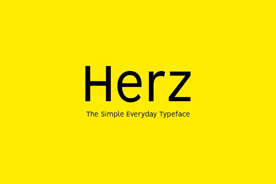 Herz Font preview